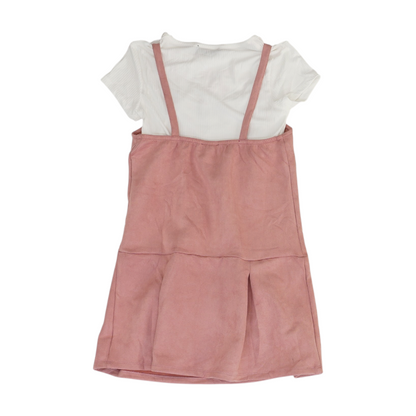 Pink Color Block Dress