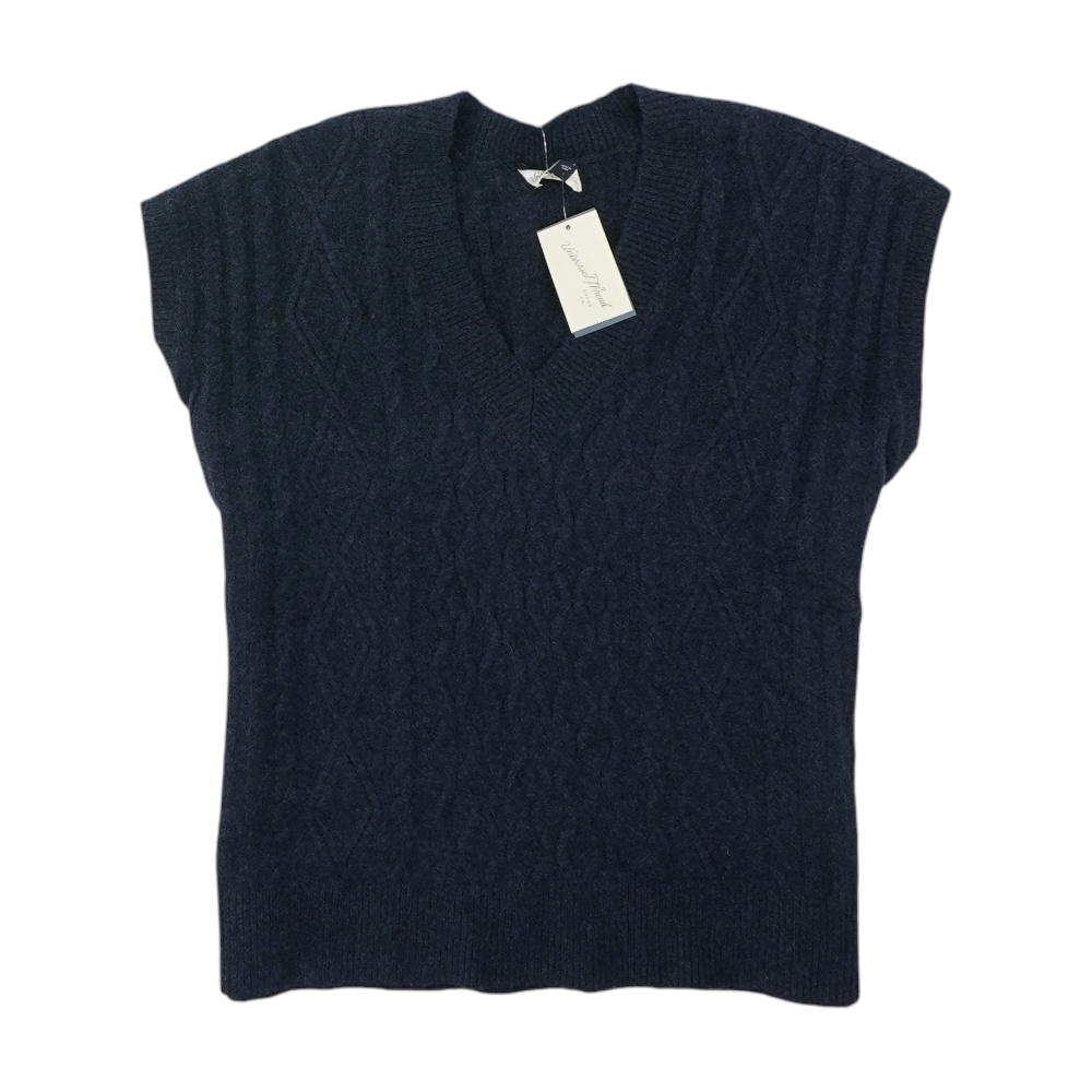 Navy Vest Sweater