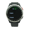 43mm Approach S44 Silver Smartwatch Black Band M/L