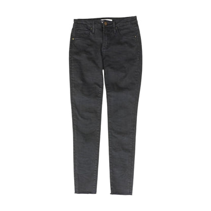 Navy Animal Print High Rise Skinny Leg Jeans