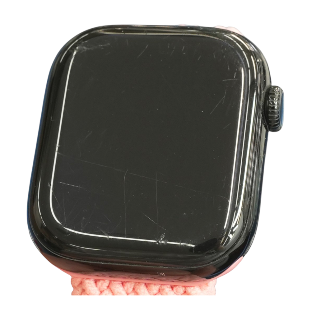 42mm Series 10 Black Smartwatch Pink Band S/M