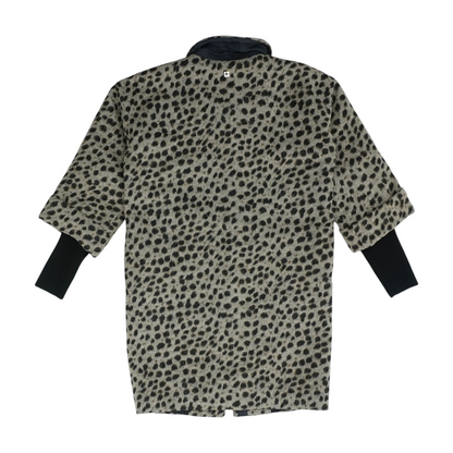 Gray Animal Print Coat