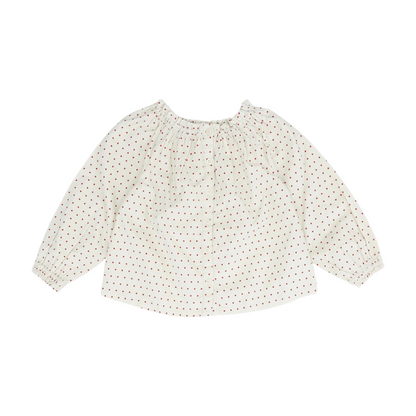 Beige Polka Dot Blouse