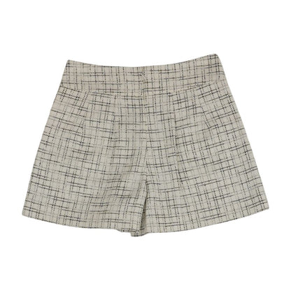 White Check Shorts