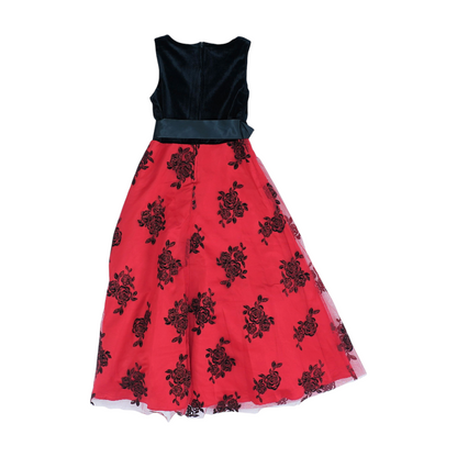 Black Floral Formal Dress