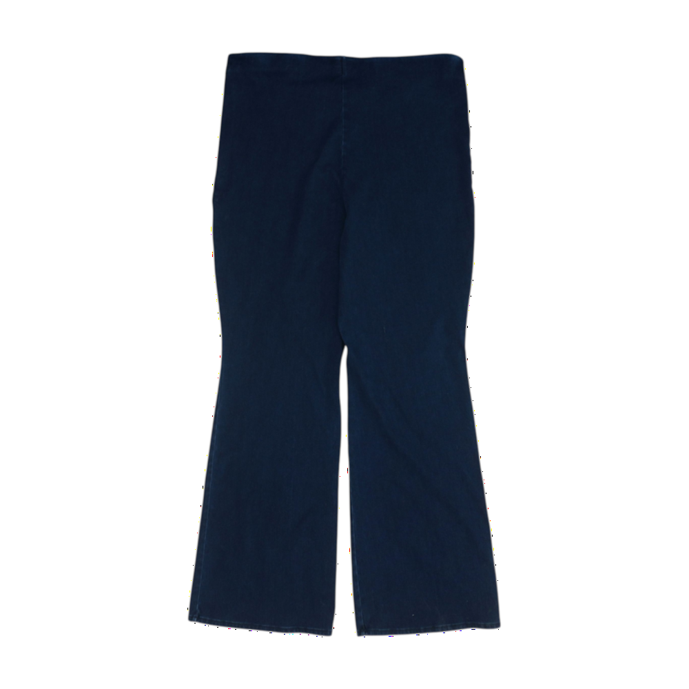 Navy Plus Size Wide Leg Jeans