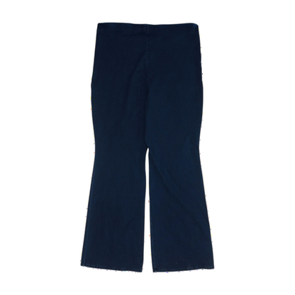 Navy Plus Size Wide Leg Jeans