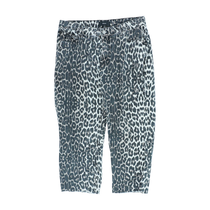 Multi Print Denim Capris