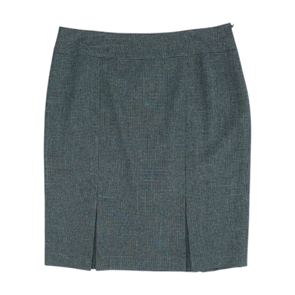 Vintage Black And Gray Houndstooth Mini Skirt
