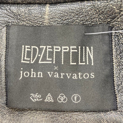 x led Zeppelin 100% Sheep Skin Leather Jacket