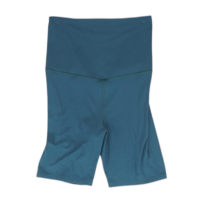 Green Solid Active Shorts