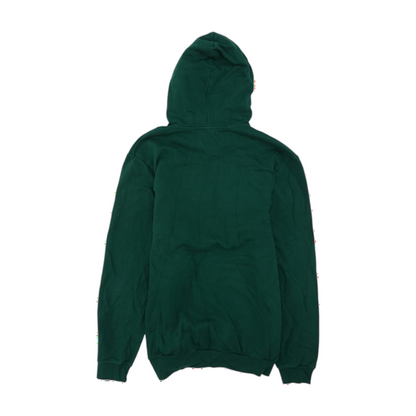 Green Solid Hoodie Pullover