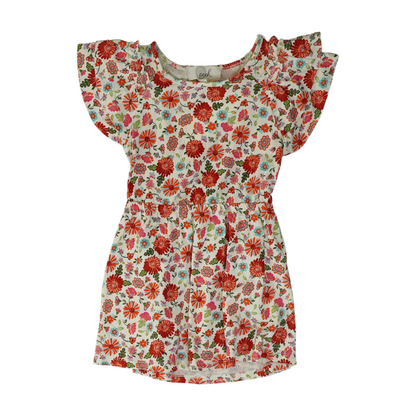 Beige Floral Dress
