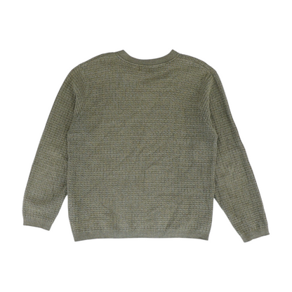 Green Solid Pullover Sweater