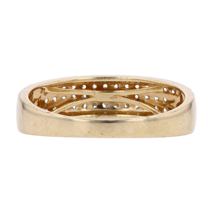 1/10 ctw 14K Yellow Gold Diamond Band Ring
