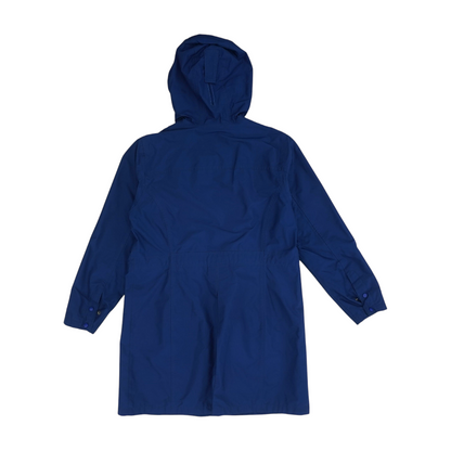 Blue Solid Rain Jacket