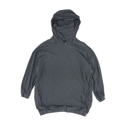 Gray Solid Knit Top