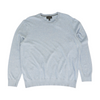 Blue Solid Pullover Sweater