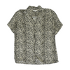 Beige Animal Print Button Down
