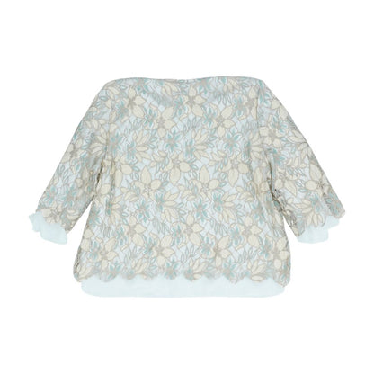 Beige Floral Blouse