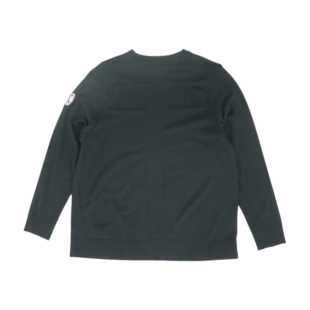 Black Solid Pullover Sweater