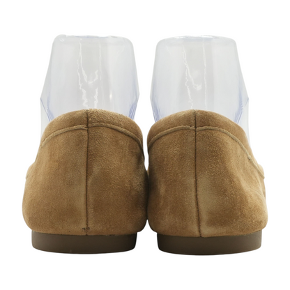 Tan Slip-On Flats