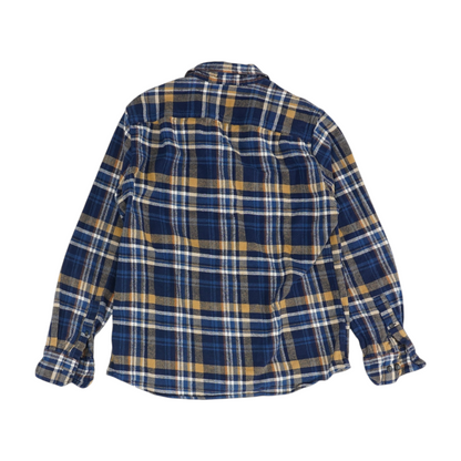 Blue Plaid Flannel Button Down