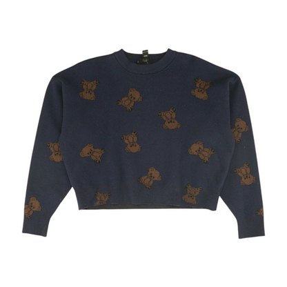 Natural Titanium Print Pullover Sweater