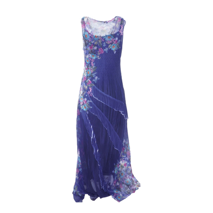 Navy Floral Maxi Dress