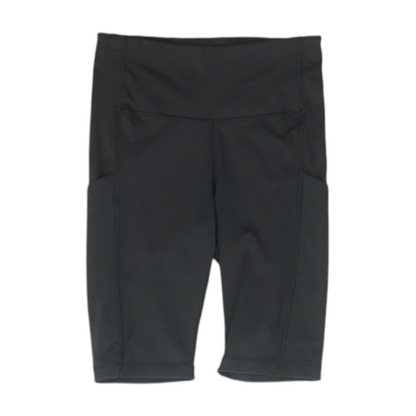 Black Solid Active Shorts