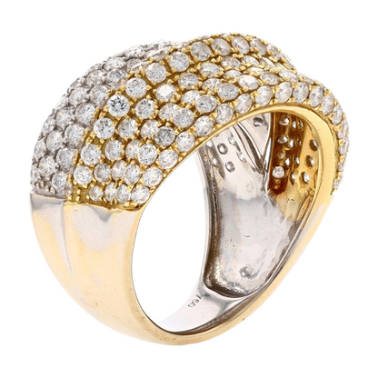 2 1/6 ctw 18K Two-Tone Gold Diamond Fashion Ring