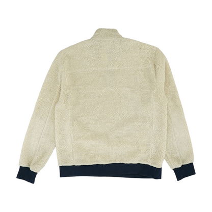 Beige Solid 1/4 Zip Pullover