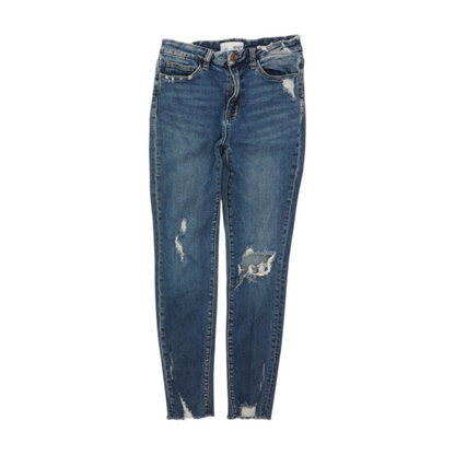 Blue Tapered Jeans