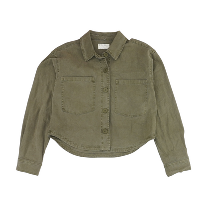 Green Button Down