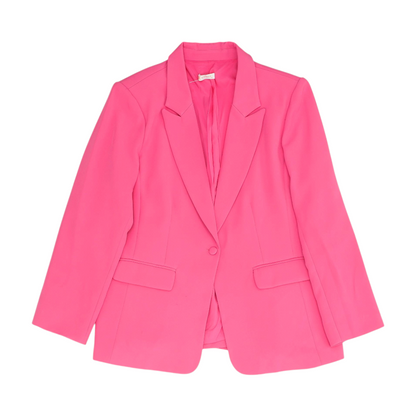 Pink Solid Blazer