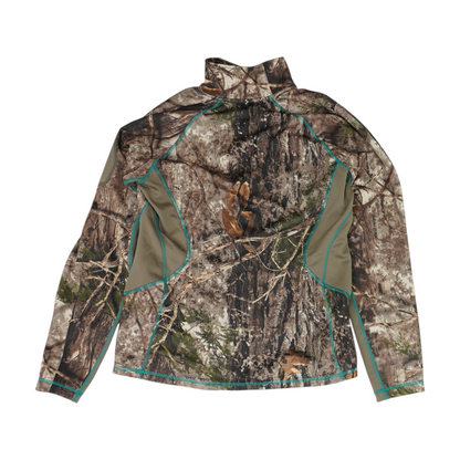 Green Camo 1/4 Zip Pullover