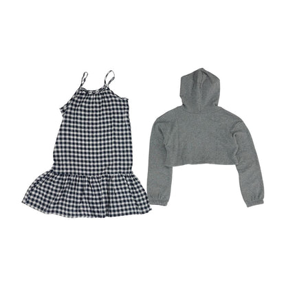Navy Check Dress & Jacket