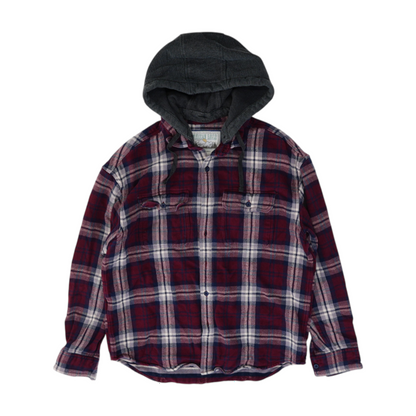 Red Plaid Flannel Button Down