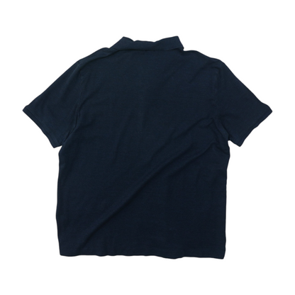 Navy Solid Short Sleeve Polo