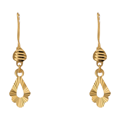 21K Yellow Gold Dangle Earrings