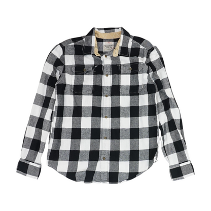 Vintage Black Plaid Flannel Button Down