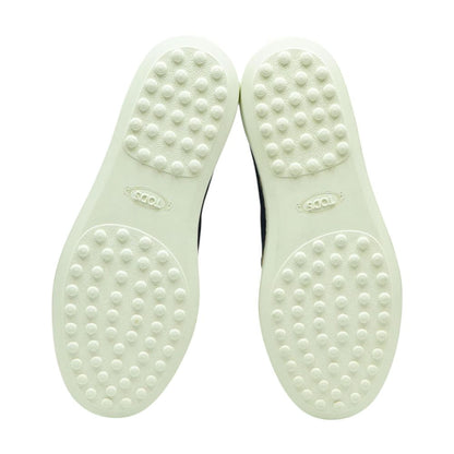 Navy Gomma Rafia TV Pantofola Pelle Shoes
