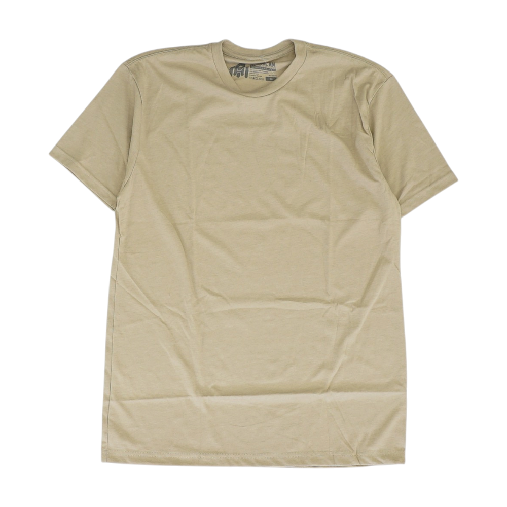Tan Solid T-Shirt