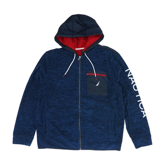 Blue Color Block Jacket