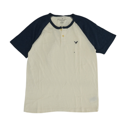 Ivory Solid Henley T-Shirt