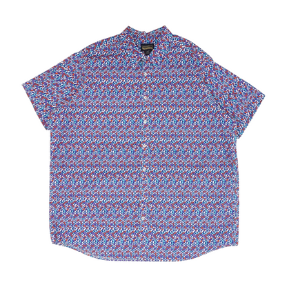 Multi Tall Geometric Short Sleeve Button Down