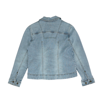 Vintage Blue Petite Solid Denim Jacket