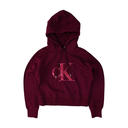 Maroon Solid Hoodie Pullover