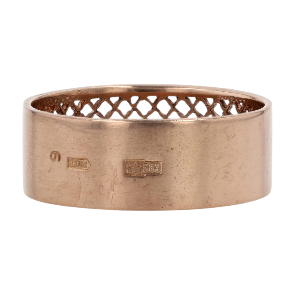 14K Rose Gold Band Ring – Image 3