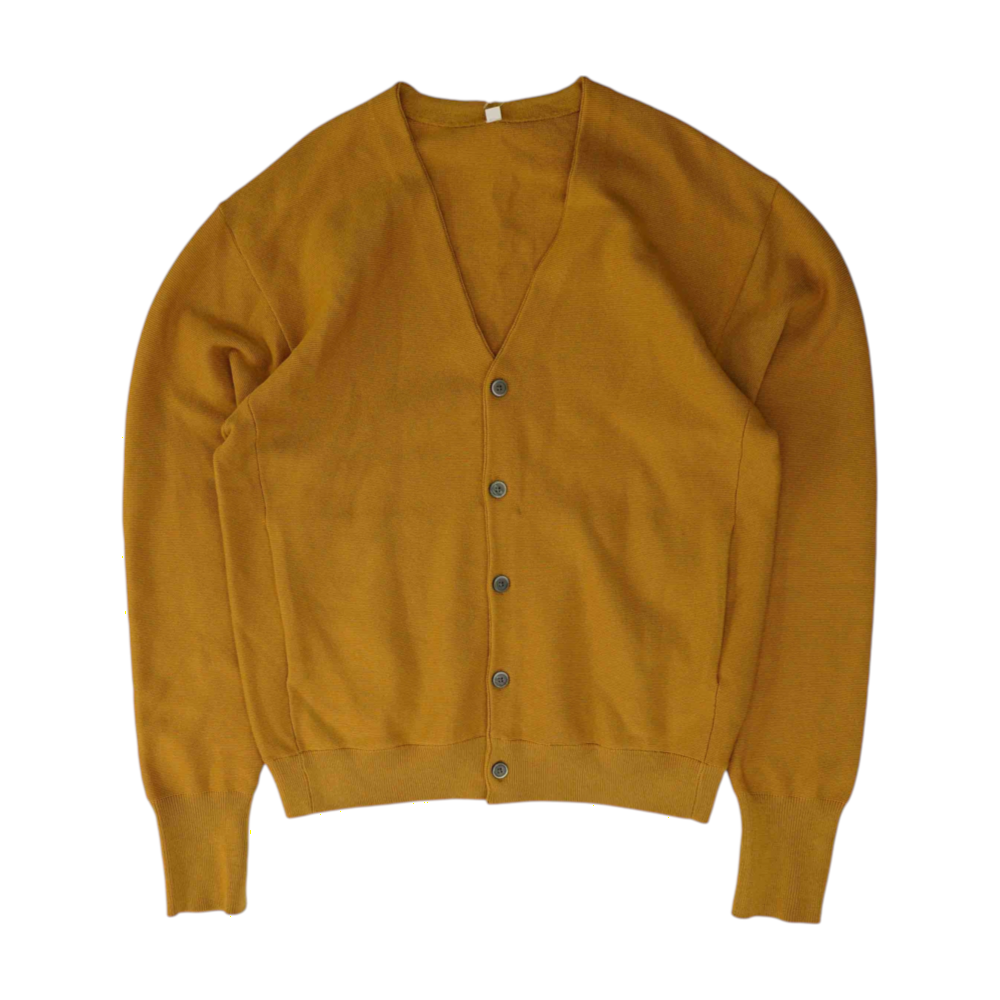 Mustard Solid Cardigan Sweater